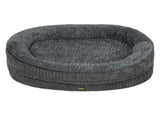 Pawz Orthopedic Plush Dog Bed Soft Washable Pet Bed Grey Cosy Cushion L Size PT1354-L-GY-AU