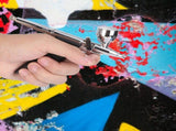 Dual Action Airbrush Compressor Kit Craft Cake Paint Art Sprayer Set Tools V1294-YM0901-JY37078