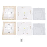 2 Pack Solar Post LED Warm and Whiteing Weather Proof Solar Powered Deck Fence Post Cap V1294-YM0901-3119250024311