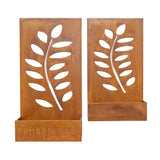 Set 2 Nested Floor/Wall 'Leaves' Planters 95cm, 80cm V637-48109PLN