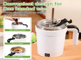 Upgraded Automatic Stirring Coffee Mug with Temperature Display & Leakproof Lid, Insulated Cup for V1192-AZ-W-28142
