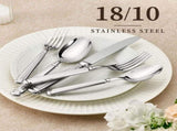 20 Pieces Silverware Set, Premium 18/10 Stainless Steel Flatware Set, Luxury Cutlery Set for 4, V1258-DP02-C-132