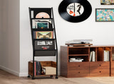 Levede 4-Tier Record Player Stand Storage Rack Holder Up to 100 Albums Magazine HE1002-AU