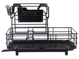 Drain Rack Double Layer Wrought Iron Double Countertop Dish Chopsticks Storage Rack with Drain Plate V1294-YM0901-3118210198611