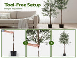 Artiss 180cm Artificial Olive Tree Faux Trees Indoor Decor Artificial Plants Lifelike Plant 1.8M AP-TREE-OLIVE-180