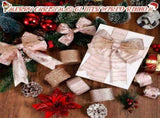 6 Rolls - Sparkling Gold Silk - Suitable for Christmas Trees, Gift Bows, DIY Crafts, Wreaths & Home V1188-ZXY-10687
