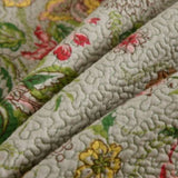 100% Cotton Lightly Quilted Coverlet Set Kew Gardens Queen 230 x 250 cm V442-STT-COVERLET-KEWGARDENS-TAUPE-QS