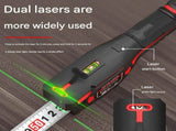 5M 3-in-1 Laser Tape Measure with Dual Laser Levels and Rechargeable Battery - 25mm Self-Locking V888-ELOSUNG56393