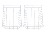 2pcs Refrigerator Freezer Baskets Large Household Wire Storage Basket Bins Organizer with Handles V1294-YM0901-3113230225714