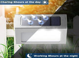12pc Solar Lights for Outside, Solar Deck Lights Outdoor, Waterproof Fence Solar Lights for Fence, V1370-AZ4-05014