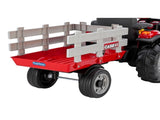 Case IH Magnum 12V Battery-Powered Kids Ride-On Tractor with Detachable Trailer, 2 Speeds & Par 44060