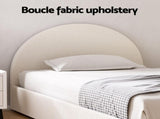 Artiss Bed Frame Gas Lift Strorage Beds Base Platform Boucle Fabric King Single ELLA BFRAME-G-ELLA-KS-BG-ABC