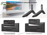 Universal TV Stand with Screws - Easy Installation - Tabletop Stand for Vizio, Samsung, LG, TCL, V1237-ZY-203-1595