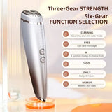 6-in-1 Beauty Device with Hot & Cold Therapy, Red/Blue Light, 3 Intensity Levels & Magnetic Dock. V1232-MRY-618J-001
