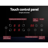 Devanti Electric Ceramic Cooktop 77cm CCT-B-4E-6Z-TOUCH-BK