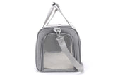 Portable Travel Bag Soft Crate Cage Cat Bag Animal Carriers for Pets -Grey V1263-JX-6209-3