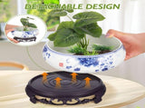 Ceramic Flowerpot Multi-Color Non-Hole Hydroponic Container for Home 1Set V1366-AZ2-W-12395