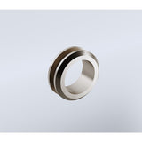 100cm Frameless Diamond Shower Screen Nickel F-Brackets Detailing with Durable SS Hinges V63-932721