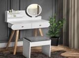 Levede Dressing Table Stool LED Mirror VM1019-WH