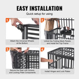 VEVOR 42 Inch Heavy Duty Dog Crate, Indestructible Dog Crate, 3-Door Heavy Duty Dog Kennel for V952-GLSYSDXPF421474QIV0
