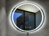 Interior Ave - 50 x 70cm Oval Frameless LED Bathroom Mirror V355-IA-OWM-70