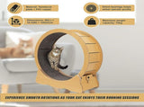 Cat Running Wheel w/ Carpet Runway Cat Exercise Wheel for Fitness Cat Treadmill V63-841891