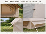 Weisshorn Inflatable A-Frame Tent with Extended Side Awning, Basecamp XFSK-KH-SD-BA