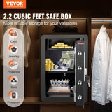 Safe 2.2 Cubic Feet Home Safe Steel for Cash Gold 15.75x13x23.6 inch V952-LSBXXHSLSLF22HXMIV0