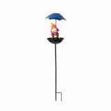 Solar Bird Feeder, Outdoor Solar Lights with Umbrella Feeder, Decorative Lights for Garden or Yard, V1370-AZ4-13845