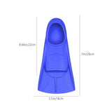 Swim Fins, Streamlined Training Short Fins, Silicone Swim Flippers for Adults and Youth, Ideal for V1369-AZ3-W-09699
