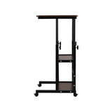 Artiss Laptop Desk Height Adjustable Mobile Workstation Computer Desks 60CM LA-DESK-C-60-2T-OAK