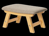Levede Foot Stool Ottoman Footrest With Washable Cover,Living Room,Natural HH1004-NT-AU