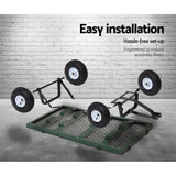 300kg Gardeon Mesh Garden Cart Steel Removable Sides Trolley Wagon ATV Trailer V465-1840
