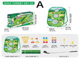 3-in-1 Kids Golf Putting & Tossing Game Set for Indoor/Outdoor Family Fun Includes Stainless Steel V1341-ZY-SA5HBJHP-B