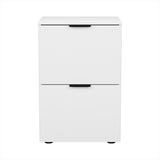 Artiss Filing Cabinet Files Storage Office Shelves File Organiser White 2 Drawer FURNI-B-CAB-2T-WH