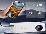 White M3S 1080P Mini Projector AU Plug Includes Manual V1221-WHITE-M3S-1080P-MINI-PROJECTOR-AU-PLUG-INCLUDES-MANUAL
