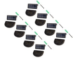 8 Sets Solar Panel Lamp LED Decorative Wall Light for Outdoor Courtyard Terrace Built in Battery V1294-YM0703-3119230047411