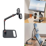 Heavy Duty Portable Monitor Stand Mount For Devices 360&degRotation Adjustment Height Aluminum V1192-AZ-W-23655