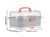 Baby Bottle Drying Rack Storage, Nursing Bottle Storage Box Organizer with Cover, Portable Kitchen V1189-LWWAL-20260401-05626