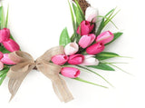 Flower Wreath Front Door Easter Wreath Fadeproof Artificial Spring Wreath for Indoor Outdoor Home V1294-YM0901-3115250115611