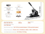 Button Maker Machine, 25 mm, Pin Maker Machine with 500pcs Button Parts, Circle Cutter, Hex Wrenches V952-BJSKXZJ25MMSW51HM001V0