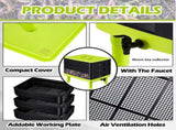 60L Large Worm Farm 3 Trays Worm Composter Bins Composting System Worm Tea V324-HO-WORMFGREEN-60L
