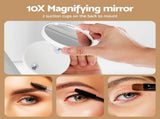 Embellir Makeup Mirror 80x60cm Hollywood Vanity with LED Light Tabletop White MM-E-FRAME-5880LED-WH