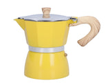 300ML Coffee Pot Moka Maker Coffee Kettle for Gas Stove Ethanol Stove Electrothermal FurnaceYellow V1294-YM0901-3118210170212