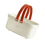 Plastic Storage Shower Basket with Handle Large Capacity Drainage Toiletry Organizer Bin for V1294-YM0901-3112230104211