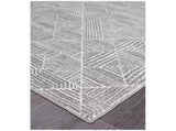 Oasis 457 Silver Rug 290x200cm - Bohemian Tribal Style, Easy to Clean Polypropylene LSB-69069