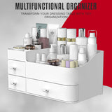 Fashyni Cosmetic Skincare Storage Box with Drawers V1003-FNS101-MKO-WHT