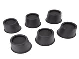 6 PCS Anti Vibration Pads Sofa Feet Pad Furniture Riser Mat for Table Cabinet Bed 3in Black Round V1294-YM0715-3116220007811