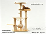 Acrylic Space Capsule Cat Tree V1408-CR-62-BE