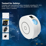 Social Hike Smart Galaxy Star Projector WiFi LED Light App Voice Control White V238-SUPDZ-41248457195600